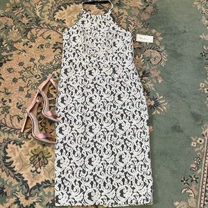 Shoshanna lace midi dress